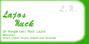 lajos muck business card